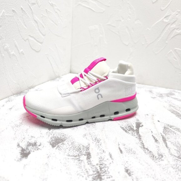 New On Cloud Cloudnova "Barbie" Women Pink Shoes White - Picture 3 of 9